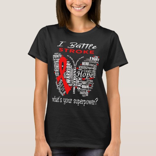 Stroke Awareness Month Ribbon Gifts T-shirt (Voorkant)