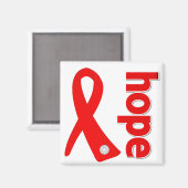 Stroke Disease Hope Ribbon Magneet (Voorkant / Achterkant)