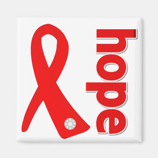 Stroke Disease Hope Ribbon Magneet (Voorkant)