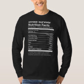 Stroke Survivor Nutrition Feit Funny T-shirt (Voorkant)