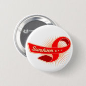 Stroke Survivor Ribbon Ronde Button 5,7 Cm (Voorkant /achterkant)