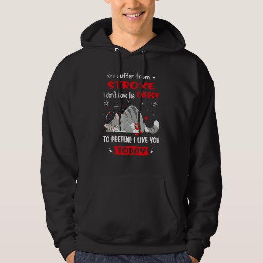 Stroke Warrior I suffer from Stroke Hoodie (Voorkant)