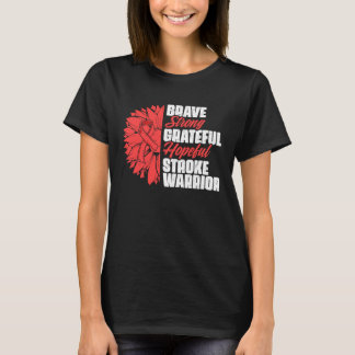 Stroke Warrior Stroke Survivor Red Ribbon Stroke A T-shirt