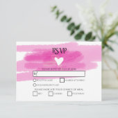 Strokes de peinture simple et cartes RSVP de maria (Debout devant)