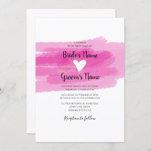 Strokes de peinture simple et invitations de maria