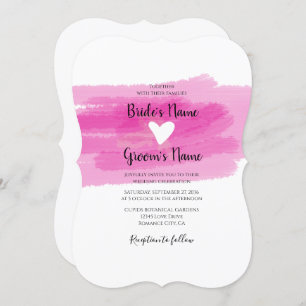 Strokes de peinture simple et invitations de maria
