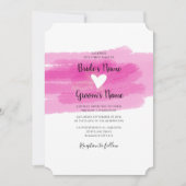 Strokes de peinture simple et invitations de maria (Devant)