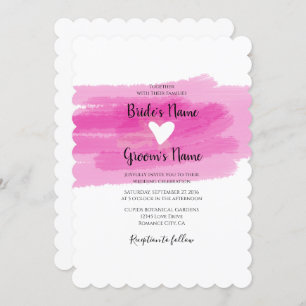 Strokes de peinture simple et invitations de maria