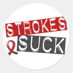 Strokes Suck Ronde Sticker