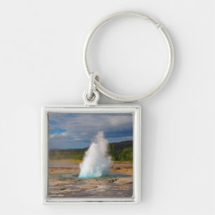 Strokkur Geyser, IJsland, Sleutelring Sleutelhanger
