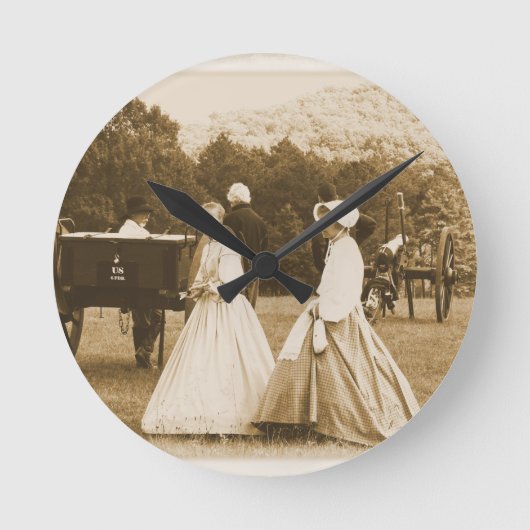 Strollen op het slagveld ronde klok (Voorkant)