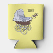 Stroller cartoon illustratie blikjeskoeler (Voorkant)