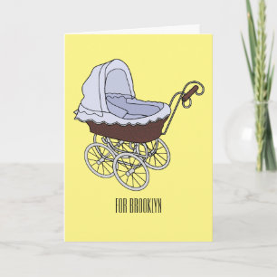 Stroller cartoon illustratie kaart