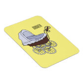 Stroller cartoon illustratie magneet (Rechterzijde)
