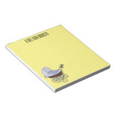 Stroller cartoon illustratie notitieblok (Schuin)