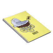 Stroller cartoon illustratie notitieboek (Rechterzijde)