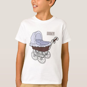 Stroller cartoon illustratie t-shirt