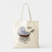 Stroller cartoon illustratie tote bag (Achterkant)