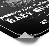  Stroller Halloween Baby shower Welkom Poster (Hoek)