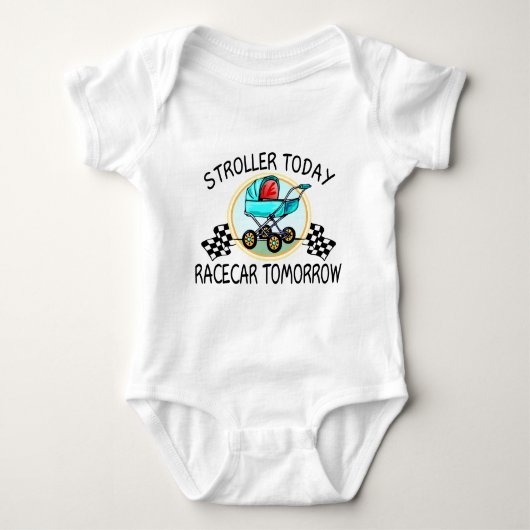 Stroller vandaag, Racecar Morgen Romper (Voorkant)