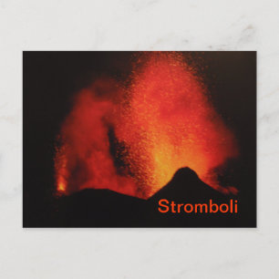 Stromboli-briefkaart Briefkaart