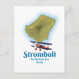 Stromboli, Tyrrheniaans Zee, Sicilië Briefkaart