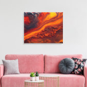 Stromen in de wolken canvas afdruk (Insitu (Woonkamer))