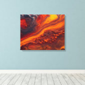 Stromen in de wolken canvas afdruk (Insitu (Houten vloer))