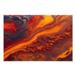 Stromen in de wolken foto afdruk