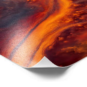 Stromen in de wolken foto afdruk (Hoek)