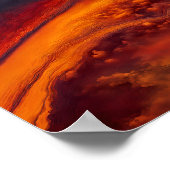 Stromen in de wolken poster (Hoek)