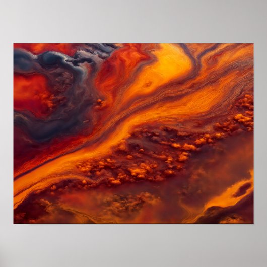 Stromen in de wolken poster (Voorkant)