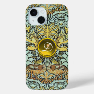 STROMEN, PIEKEN EN DRAGONS GEEL GEM-MONOGRAM