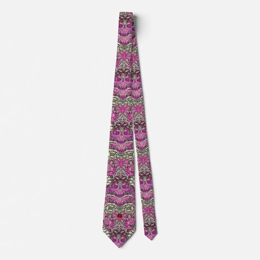 STROMEN, PIEKEN EN DRAGONS PINK GEM STONE STROPDAS (Voorkant)
