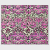 STROMEN, PIEKEN EN DRAGONS Roze Paars Cadeaupapier (Vlak)