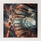 Stromen van lava legpuzzel (Horizontaal)