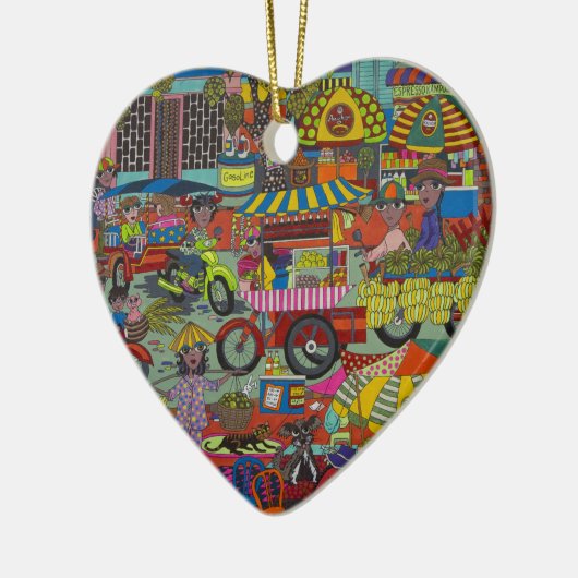 Stromen van Phnom Penh Keramisch Ornament (Links)