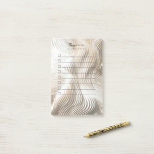 Stromend gebeeldhouwd ivoor om te doen lijst post-it® notes