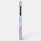 stromend Unicorn Silhouette (blauw geschilderd) Case-Mate iPhone Case (Achterkant/links)