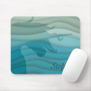 stromend Unicorn Silhouette (golvend) Muismat