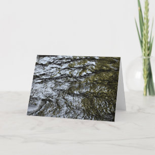 Stromend Water/abstract Wenskaart Kaart