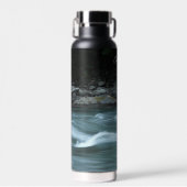 Stromend water Natuur foto gepersonaliseerd Waterfles (Voorkant)