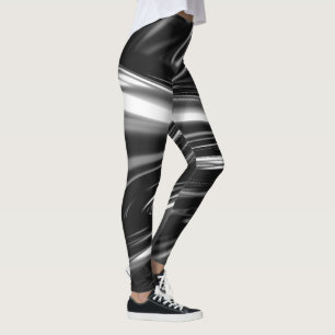 Stromend zilver metaal leggings