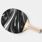 Stromend zilver metaal tafeltennisbatje (Zijkant)