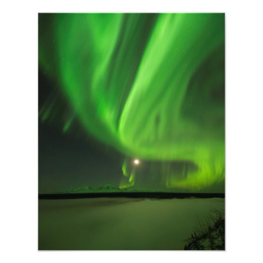 stromende Aurora Foto Afdruk (Voorkant)