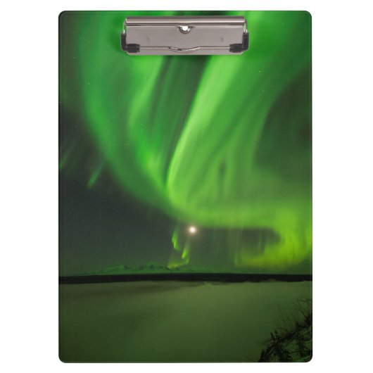 stromende Aurora Klembord (Voorkant)