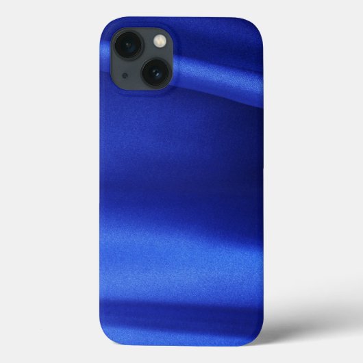 Stromende Blauwe Zijde Stof Abstract Case-Mate iPhone Case (Achterkant)