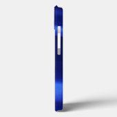 Stromende Blauwe Zijde Stof Abstract Case-Mate iPhone Case (Achterkant / Links)