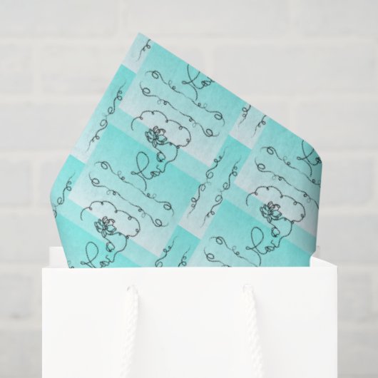 Stromende Schoonheid Aqua Tissue Papier (Cadeauzakje)