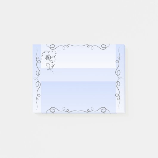 Stromende schoonheid Periwinkle Sticky Notes (Voorkant)